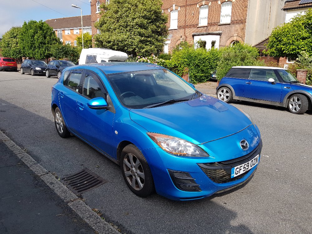 MAZDA TS2, 5 DOOR HATCHBACK, 1598CC, PETROL, BLUE, MOT 3RD DECEMBER 2020, REG : GF59 OZN (2009)