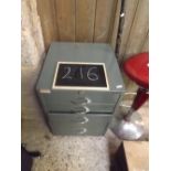 FOUR DRAWER GREY BISLEY FILING CABINET