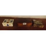 THREE SMALL TRINKET BOXES