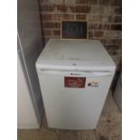 HOTPOINT UNDER COUNTER REFRIGERATOR (INTERIOR FREEZER DOOR NEEDS ATTENTION)