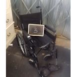 FOLDING LOMAX RUBBER TYRE WHEEL CHAIR