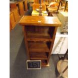 SMALL MEXICAN STYLE CARVED BOOKCASE WITH FOUR SHELVES