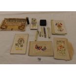 QTY EPHEMERA & SEWING ITEMS