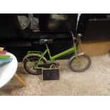 VINTAGE CHILD'S GREEN PUKY BICYCLE