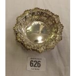 A LATE VICTORIAN SILVER SWEET DISH - SHEFFIELD 1897