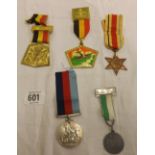 QTY OF MEDALS INCLUDING THE AFRICA STAR, 39/45 WAR MEDAL & TWO FOREIGN AWARDS