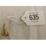 A 9ct GOLD CHARM BELL