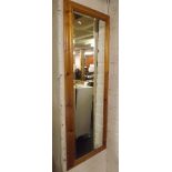 PINE FRAMED BEVELLED HALL MIRROR