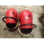 TWO ORIGINAL WHEELIE BUGS FOR AGE 1 YEAR PLUS & ONE OTHER AGE 3 YEARS PLUS ON WHEELS