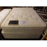 DOUBLE DIVAN BED BASE WITH 4ft 6'' SUFFOLK DELUX 1000 MATTRESS