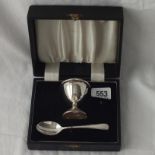 Boxed egg cup and spoon - B'ham modern