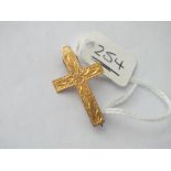 9ct cross brooch - 1.7gms