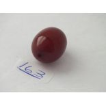 One large cherry amber bead - 6.4gms