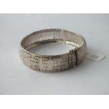 Flexible silver bangle