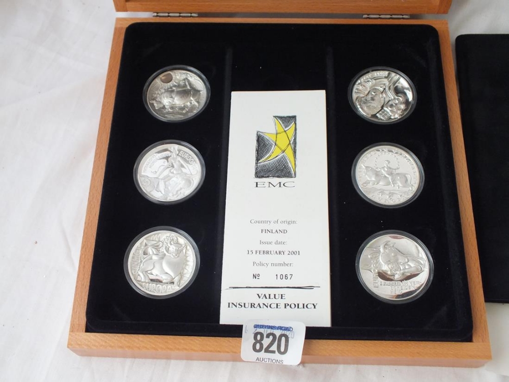 Box set - 6 silver medallions 6 x 46g - Image 2 of 2