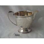 Cream jug on rim foot 5" over handle - B'ham 1940 - 99g