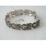 Silver & marcasite bracelet