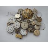 Bag of assorted watch movements