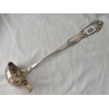Continental punch ladle with gilt bowl by BWKS - 830 standard