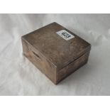 Square cigarette box with cedar lined interior - probably B'ham 1918 - 4" wide