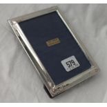 Repro sterling silver photo frame 6" high