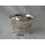 Late Victorian sugar bowl on three pad feet - 1895 - 82g