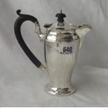 Coffee jug with tapering body - B'ham 1925 by M&W - 320g