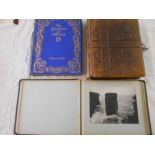 PHOTOGRAPHS a late Victorian Cabinet Photo album fl. L. with brass clasp containing portrait photos,