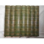 SURTEES, R.S. a set of 7 works in fine uniform gilt lined green half moroc.