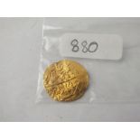 A good antique middle eastern gold coin