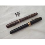 Two Watermans vintage fountain pens