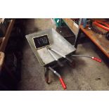 SOLD WHEEL GALVANISED WHEEL BARROW WITH BRANCH LOPPER