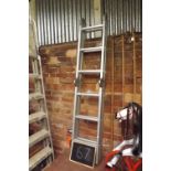 FOUR PIECE FOLDING ALUMINIUM STEP LADDER MADE BY ABRU WERNER