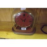 KUDO TORSION MANTLE PIECE CLOCK IN GLASS DOME