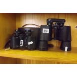 PAIR OF GREENKAT 10 X 50 BINOCULARS & A PAIR OF ADLER OF BERLIN 8 X 30 BINOCULARS - ONE WITH CASE