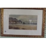 GILT F/G COASTAL SCENE BY TOM ROWDEN (SLIGHT FOXING)