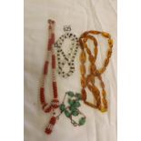 BAG OF 4 BEAD NECKLACES
