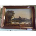 AN EARLY VICTORIAN OIL OF WINDSOR CASTLE BY NASMYTH