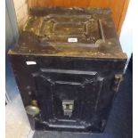 OLD IRON SAFE WITH A KEY