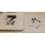 2 CONTEMPORARY F/G PRINTS