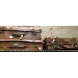 3 VINTAGE A/F SUITCASES