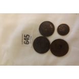 3 COPPER MODERN ERA COINS GUERNSEY ETC