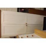 GOOD MODERN BEDROOM SUIT WITH 2 DOUBLE WARDROBES & 4 CHESTS OF DRAWERS