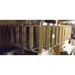 LARGE WOOD & METAL WINE RACK FOR 90 BOTTLES OF WINE