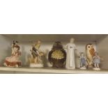 SHELF OF ORNAMENTS