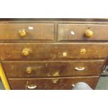 OLD PINE CHEST OF 3 LONG & 2 SHORT DRAWERS A/F 44'' WIDE