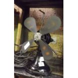 A VINTAGE MAGNET EEC 4 BLADED DESK FAN