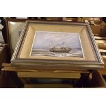 CARTON OF VARIOUS FRAMED OIL PAINTINGS & PRINTS