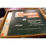 WOODEN BOXED SCRABBLE DELUX SET