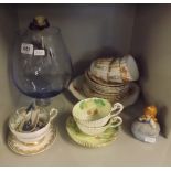 SHELF OF CHINA & GLASSWARE